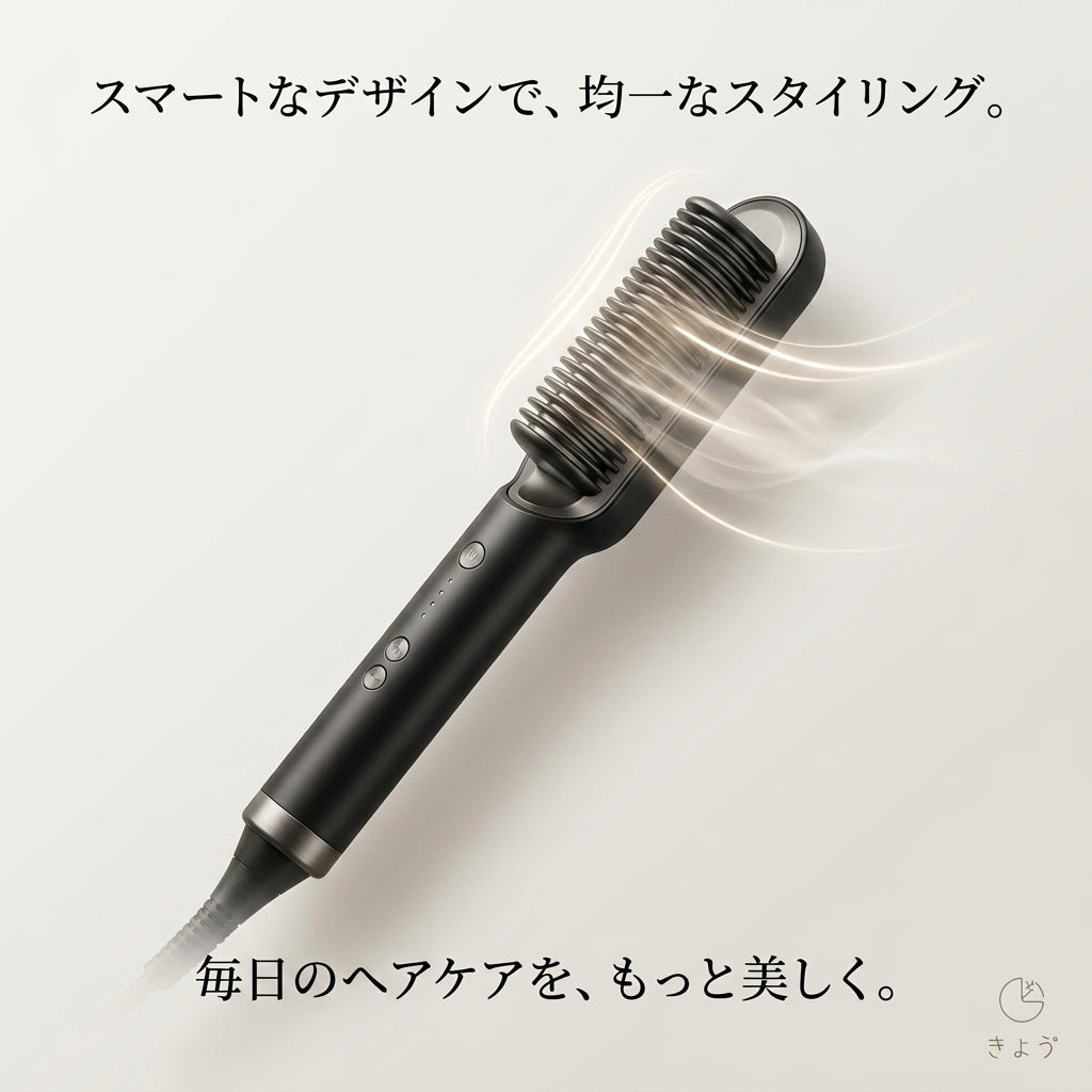 【電動ストレートブラシ】スムースコーム Pro™とかすだけで、サロン仕上げ。